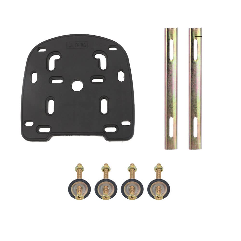 YehVeh Flat Mount Fitting Plate Adapter for Motorcycle Rear Luggage Rack Trunk Tail Box Top Cases Carrier Holder Shelf Quick Rel